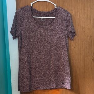 Nike Women's Maroon Heathered Tee